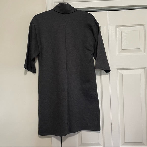 Zara Gray Mid Length Short Sleeve T-Shirt Dress, Size Small, NWT - Picture 7 of 9